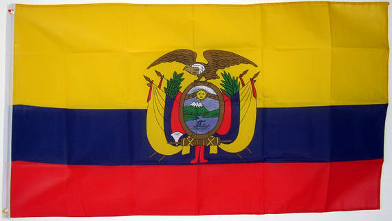 Bild von Flagge Ecuador-Fahne Ecuador-Flagge im Fahnenshop bestellen