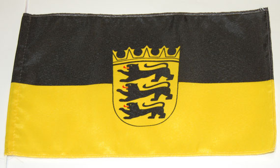 Bild von Tisch-Flagge Baden-Württemberg-Fahne Tisch-Flagge Baden-Württemberg-Flagge im Fahnenshop bestellen