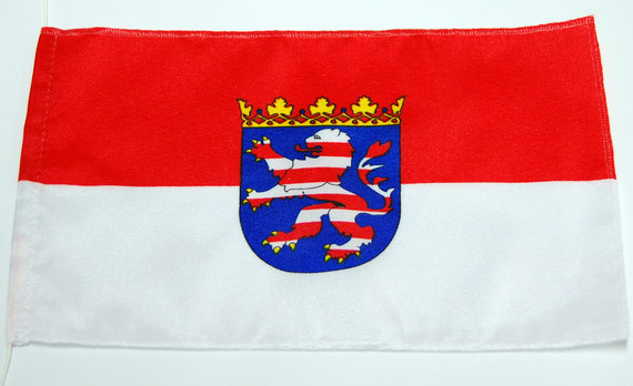 Bild von Tisch-Flagge Hessen-Fahne Tisch-Flagge Hessen-Flagge im Fahnenshop bestellen
