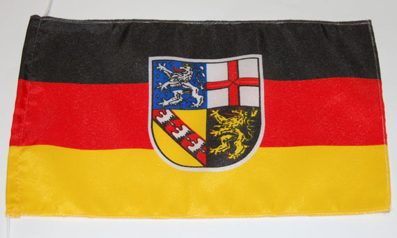 Bild von Tisch-Flagge Saarland-Fahne Tisch-Flagge Saarland-Flagge im Fahnenshop bestellen
