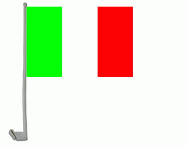 Bild von Autoflaggen Italien - 2 Stück-Fahne Autoflaggen Italien - 2 Stück-Flagge im Fahnenshop bestellen