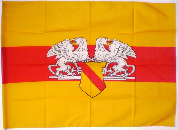 Bild von Fahne Baden mit Greif (mit Hohlsaum)-Fahne Fahne Baden mit Greif (mit Hohlsaum)-Flagge im Fahnenshop bestellen