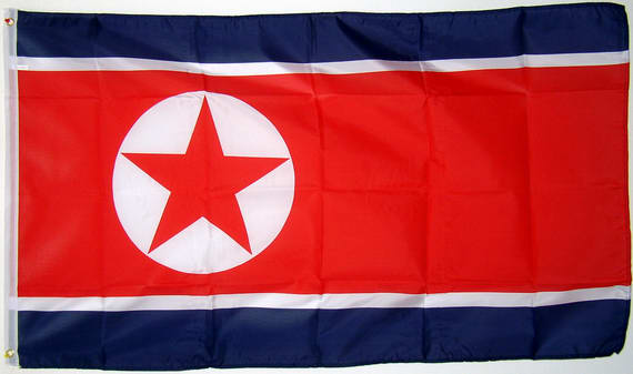 Bild von Flagge Nordkorea-Fahne Nordkorea-Flagge im Fahnenshop bestellen