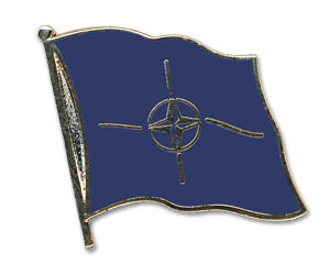 Bild von Flaggen-Pin NATO-Fahne Flaggen-Pin NATO-Flagge im Fahnenshop bestellen