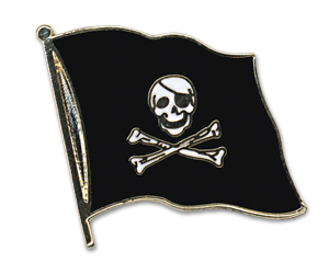 Bild von Flaggen-Pin Pirat-Fahne Flaggen-Pin Pirat-Flagge im Fahnenshop bestellen