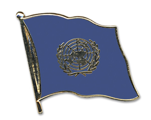 Bild von Flaggen-Pin UNO-Fahne Flaggen-Pin UNO-Flagge im Fahnenshop bestellen
