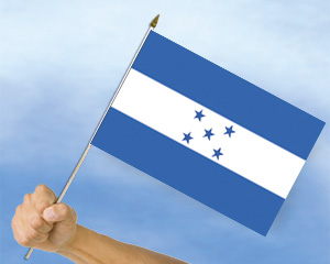 Bild von Stockflaggen Honduras  (45 x 30 cm)-Fahne Stockflaggen Honduras  (45 x 30 cm)-Flagge im Fahnenshop bestellen