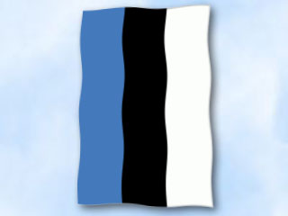 Bild von Flagge Estland  im Hochformat (Glanzpolyester)-Fahne Flagge Estland  im Hochformat (Glanzpolyester)-Flagge im Fahnenshop bestellen