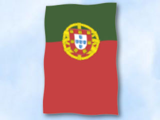 Bild von Flagge Portugal  im Hochformat (Glanzpolyester)-Fahne Flagge Portugal  im Hochformat (Glanzpolyester)-Flagge im Fahnenshop bestellen