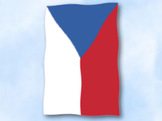 Bild von Flagge Tschechische Republik  im Hochformat (Glanzpolyester)-Fahne Flagge Tschechische Republik  im Hochformat (Glanzpolyester)-Flagge im Fahnenshop bestellen