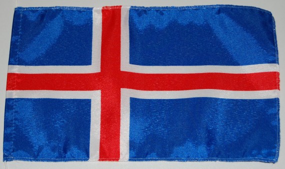 Bild von Tisch-Flagge Island-Fahne Tisch-Flagge Island-Flagge im Fahnenshop bestellen