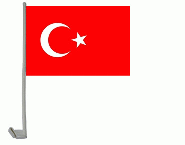 Bild von Autoflagge Türkei-Fahne Autoflagge Türkei-Flagge im Fahnenshop bestellen
