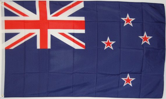 Aufkleber wehende Flagge Neuseeland Fahne wehend 28 x 20 cm Autoaufkleber 