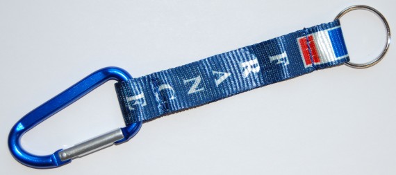 Bild von Karabiner-Schlüsselanhänger  mit Flagge Frankreich-Fahne Karabiner-Schlüsselanhänger  mit Flagge Frankreich-Flagge im Fahnenshop bestellen