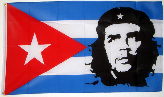 Fahnen Flagge Che Guevara auf Kuba Sonderposten 90 x 150 cm