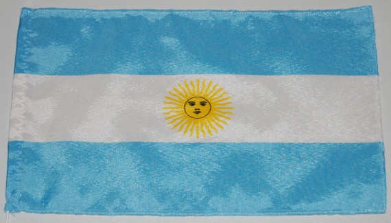Bild von Tisch-Flagge Argentinien-Fahne Tisch-Flagge Argentinien-Flagge im Fahnenshop bestellen