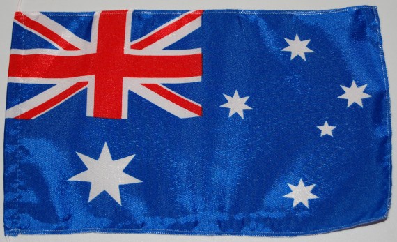 Bild von Tisch-Flagge Australien-Fahne Tisch-Flagge Australien-Flagge im Fahnenshop bestellen