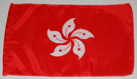 Bild von Tisch-Flagge Hongkong-Fahne Tisch-Flagge Hongkong-Flagge im Fahnenshop bestellen
