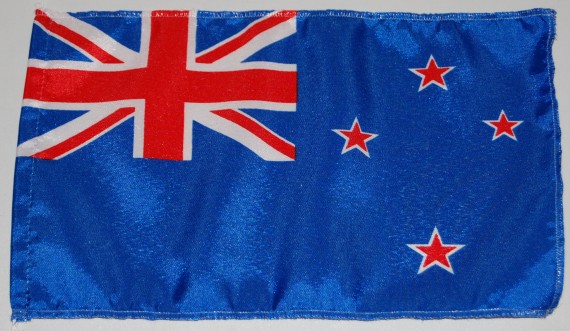 Bild von Tisch-Flagge Neuseeland-Fahne Tisch-Flagge Neuseeland-Flagge im Fahnenshop bestellen