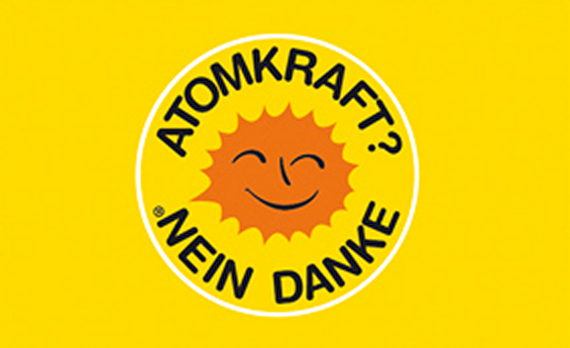 Fahnenkette Flaggenkette Girlande Atomkraft Nein Danke Fahnen Flaggen 15x22cm 