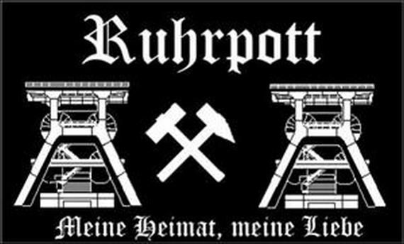 Bild von Flagge Ruhrpott - Meine Heimat, meine Liebe-Fahne Flagge Ruhrpott - Meine Heimat, meine Liebe-Flagge im Fahnenshop bestellen