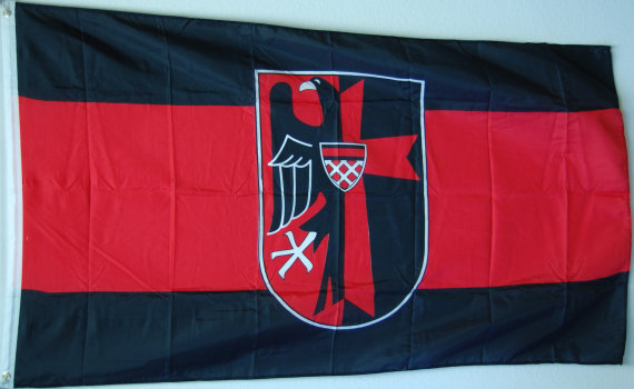 Bild von Flagge des Sudetenland mit Wappen-Fahne Flagge des Sudetenland mit Wappen-Flagge im Fahnenshop bestellen