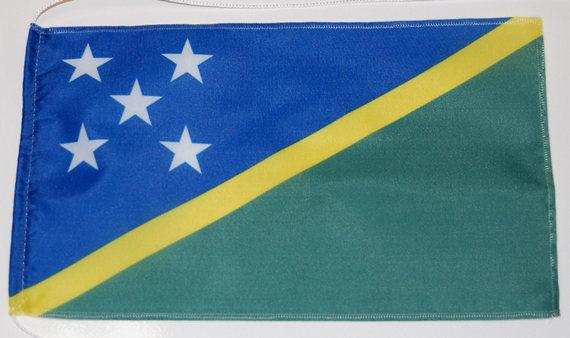 Bild von Tisch-Flagge Salomonen-Fahne Tisch-Flagge Salomonen-Flagge im Fahnenshop bestellen