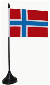 Bild von Tisch-Flagge Norwegen 15x10cm  mit Kunststoffständer-Fahne Tisch-Flagge Norwegen 15x10cm  mit Kunststoffständer-Flagge im Fahnenshop bestellen