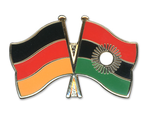 Bild von Freundschafts-Pin  Deutschland - Malawi (2010-2012)-Fahne Freundschafts-Pin  Deutschland - Malawi (2010-2012)-Flagge im Fahnenshop bestellen
