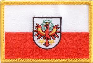 Bild von Aufnäher Flagge Tirol-Fahne Aufnäher Flagge Tirol-Flagge im Fahnenshop bestellen