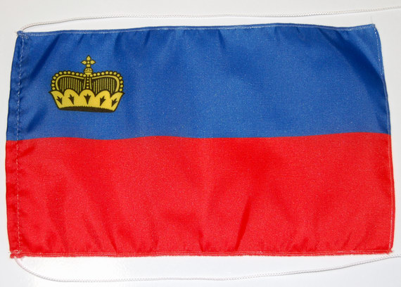 Bild von Tisch-Flagge Fürstentum Liechtenstein-Fahne Tisch-Flagge Fürstentum Liechtenstein-Flagge im Fahnenshop bestellen