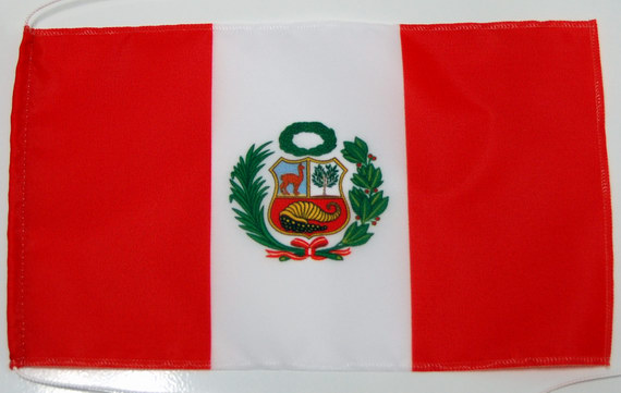 Fahne Flagge Lima Peru 80 x 120 cm Bootsflagge Premiumqualität 