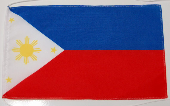Bild von Tisch-Flagge Philippinen-Fahne Tisch-Flagge Philippinen-Flagge im Fahnenshop bestellen
