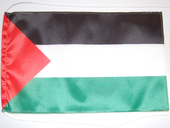 Bild von Tisch-Flagge Palästina-Fahne Tisch-Flagge Palästina-Flagge im Fahnenshop bestellen