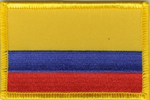 Bild von Aufnäher Flagge Kolumbien-Fahne Aufnäher Flagge Kolumbien-Flagge im Fahnenshop bestellen