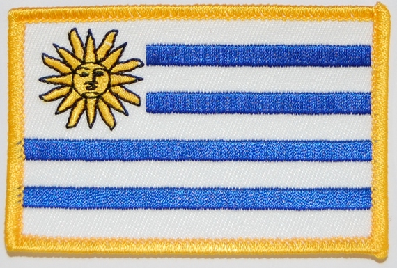 Bild von Aufnäher Flagge Uruguay-Fahne Aufnäher Flagge Uruguay-Flagge im Fahnenshop bestellen