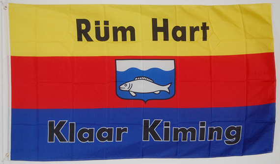 Bild von Fahne Rüm Hart, Klaar Kiming-Fahne Fahne Rüm Hart, Klaar Kiming-Flagge im Fahnenshop bestellen