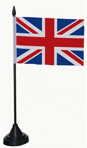 Bild von Tisch-Flagge Großbritannien 15x10cm  mit Kunststoffständer-Fahne Tisch-Flagge Großbritannien 15x10cm  mit Kunststoffständer-Flagge im Fahnenshop bestellen
