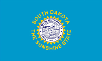 Bild von USA - Bundesstaat South-Dakota (1963-1992)-Fahne USA - Bundesstaat South-Dakota (1963-1992)-Flagge im Fahnenshop bestellen