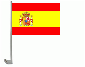 Bild von Autoflagge Spanien-Fahne Autoflagge Spanien-Flagge im Fahnenshop bestellen