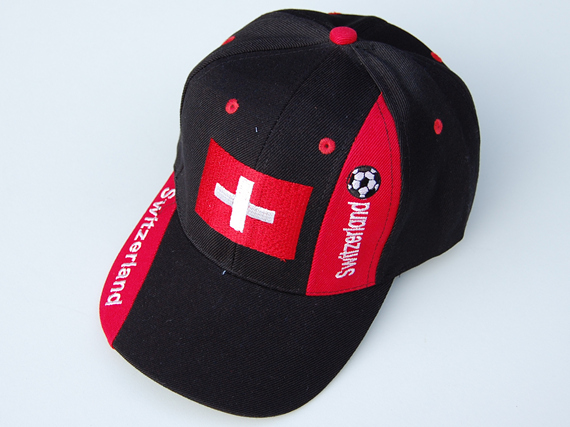 Bild von Cap Schweiz schwarz-Fahne Cap Schweiz schwarz-Flagge im Fahnenshop bestellen