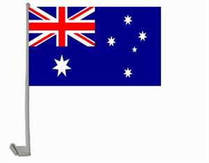 Bild von Autoflaggen Australien - 2 Stück-Fahne Autoflaggen Australien - 2 Stück-Flagge im Fahnenshop bestellen