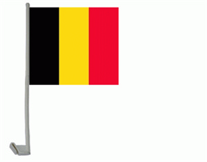 Bild von Autoflaggen Belgien - 2 Stück-Fahne Autoflaggen Belgien - 2 Stück-Flagge im Fahnenshop bestellen