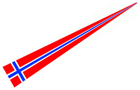 Langwimpel Norwegen Wimpel Fahne Flagge 30x150 cm mit 2 Ösen