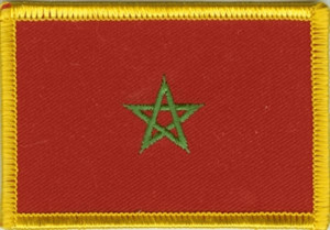 Bild von Aufnäher Flagge Marokko-Fahne Aufnäher Flagge Marokko-Flagge im Fahnenshop bestellen