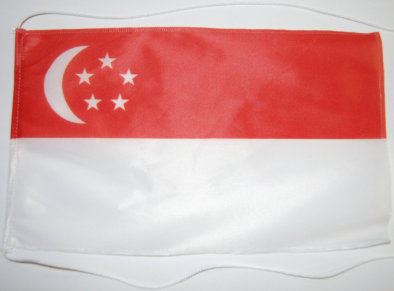 Bild von Tisch-Flagge Singapur-Fahne Tisch-Flagge Singapur-Flagge im Fahnenshop bestellen