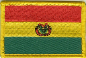 Bild von Aufnäher Flagge Bolivien-Fahne Aufnäher Flagge Bolivien-Flagge im Fahnenshop bestellen