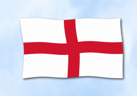 Bild von Flagge England  im Querformat (Glanzpolyester)-Fahne Flagge England  im Querformat (Glanzpolyester)-Flagge im Fahnenshop bestellen
