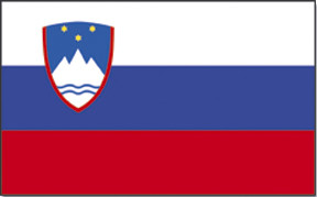Bild von Flagge Slowenien mit Hohlsaum-Fahne Slowenien mit Hohlsaum-Flagge im Fahnenshop bestellen