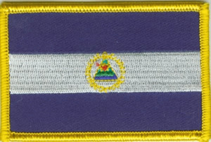 Bild von Aufnäher Flagge Nicaragua-Fahne Aufnäher Flagge Nicaragua-Flagge im Fahnenshop bestellen